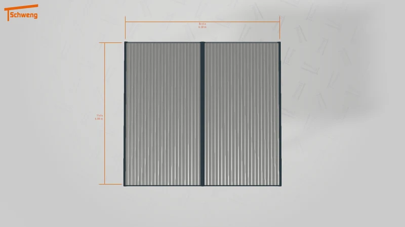#DE Schweng Flachdachcarport C600+ (ID 42wn4z)