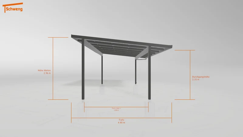 #AT Schweng Pultdachcarport S400 (ID v473yb)