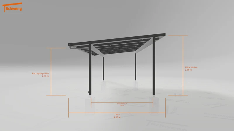 #AT Schweng Pultdachcarport S400 (ID v473yb)