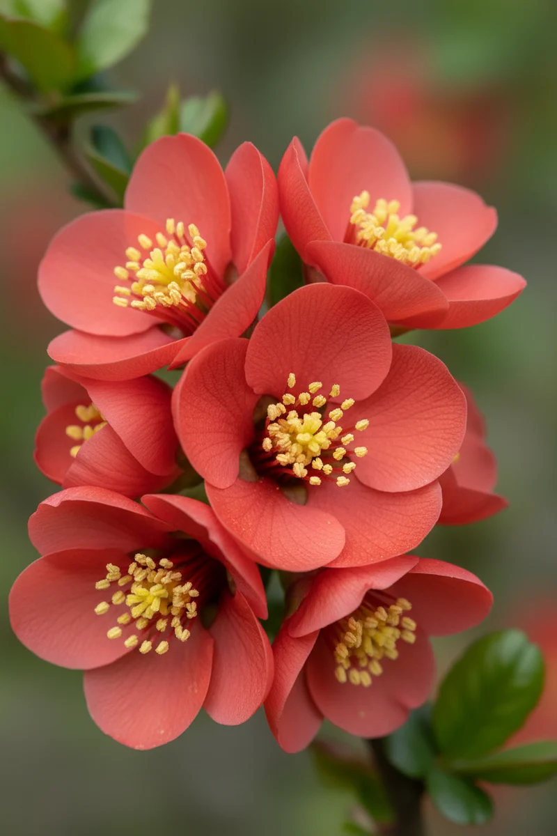 Zierquitte 'Hot Fire' / Chaenomeles speciosa 'Hot Fire'