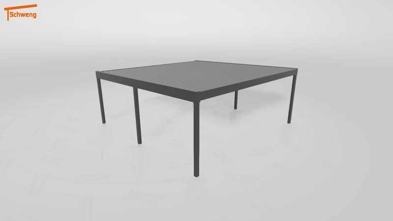 #DE Schweng Flachdachcarport C600+ (ID 77bzmj)