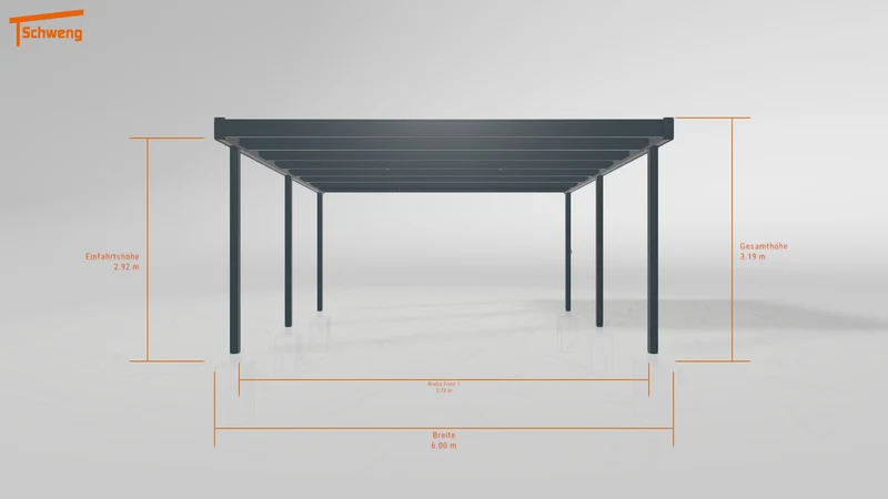 #DE Schweng Flachdachcarport C600+ (ID bkpn3g) #MTG