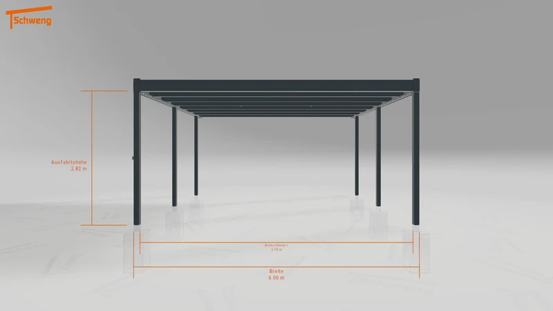 #DE Schweng Flachdachcarport C600+ (ID bkpn3g) #MTG