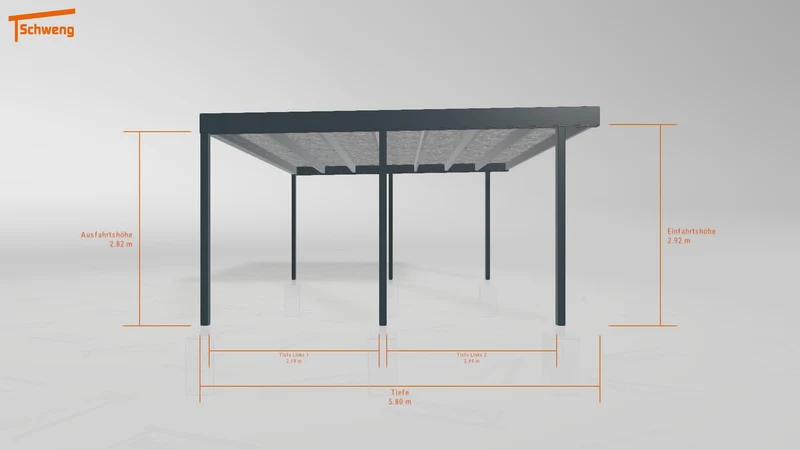 #DE Schweng Flachdachcarport C600+ (ID bkpn3g) #MTG