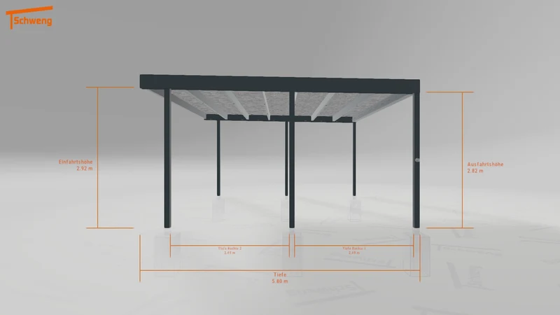 #DE Schweng Flachdachcarport C600+ (ID bkpn3g) #MTG