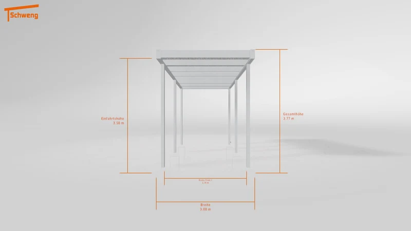 #DE Schweng Flachdachcarport C600 (ID g75qqm)