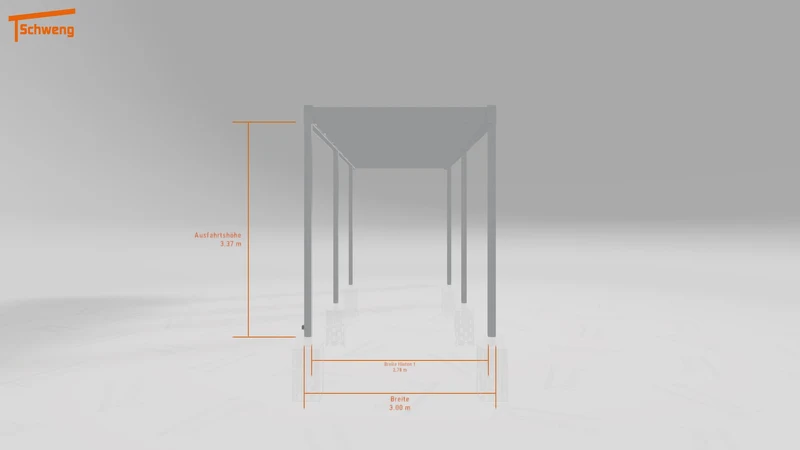 #DE Schweng Flachdachcarport C600 (ID g75qqm)