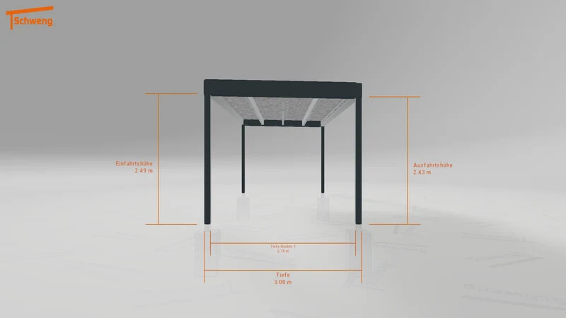 #DE Schweng Flachdachcarport C600+ (ID w3xgjz) #MTG