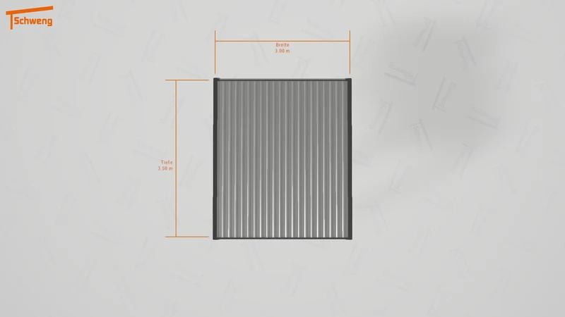 #DE Schweng Flachdachcarport C600 (ID 85pmj2)