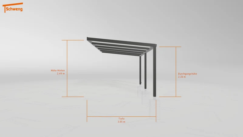 #DE Schweng Terrassenüberdachung S350 (ID 2q879j)