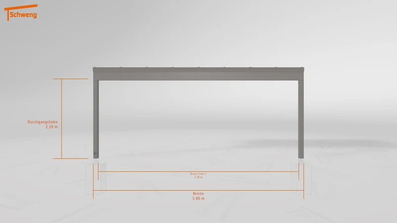 #DE Schweng Terrassenüberdachung S350 (ID 77bz35)