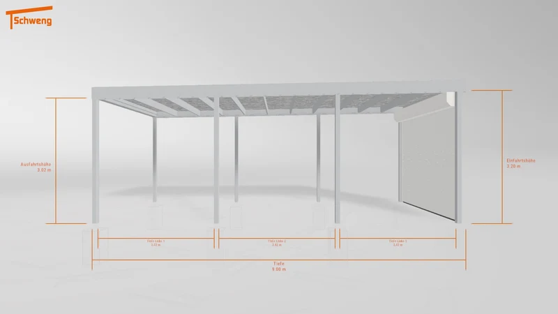 #DE Schweng Flachdachcarport C600 (ID w3xgnj) #MTG