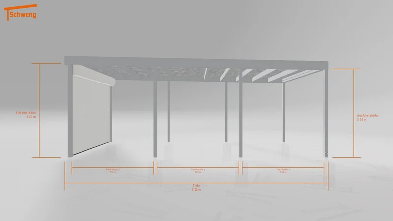 #DE Schweng Flachdachcarport C600 (ID w3xgnj) #MTG
