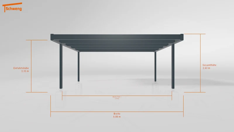 #DE Schweng Flachdachcarport C600 (ID 77bzmp) #MTG