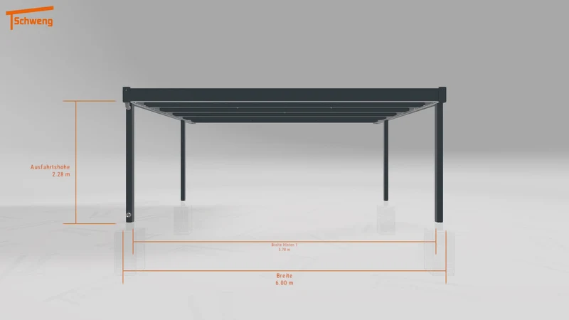 #DE Schweng Flachdachcarport C600 (ID 77bzmp) #MTG