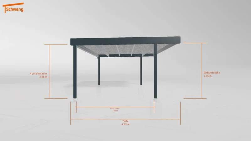 #DE Schweng Flachdachcarport C600 (ID 77bzmp) #MTG