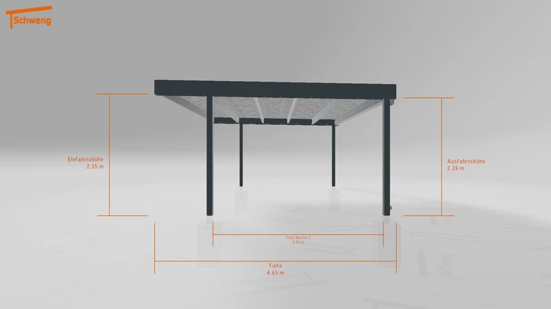 #DE Schweng Flachdachcarport C600 (ID 77bzmp) #MTG