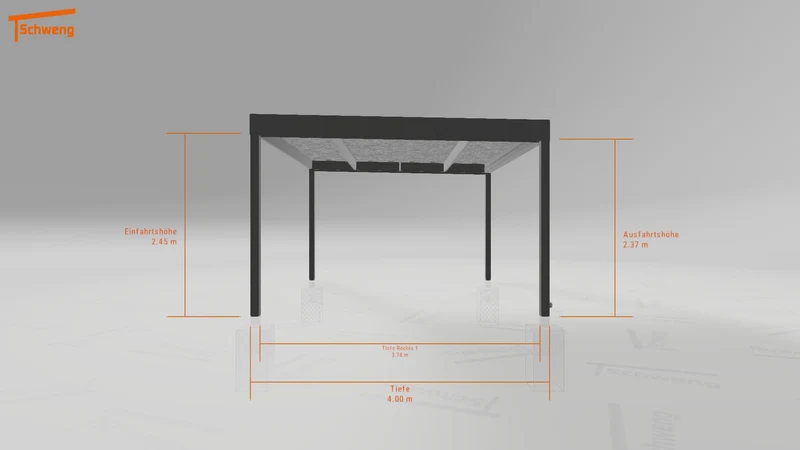 #DE Schweng Flachdachcarport C600 (ID dvngwy)