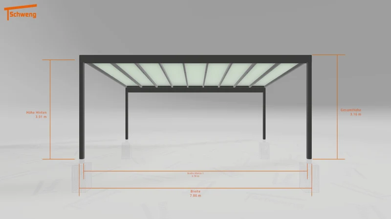 #AT Schweng Pultdachcarport S400 (ID mj2883)