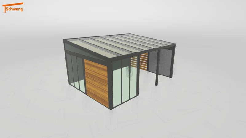 #DE Schweng Terrassenüberdachung S400 (ID dvngxb)