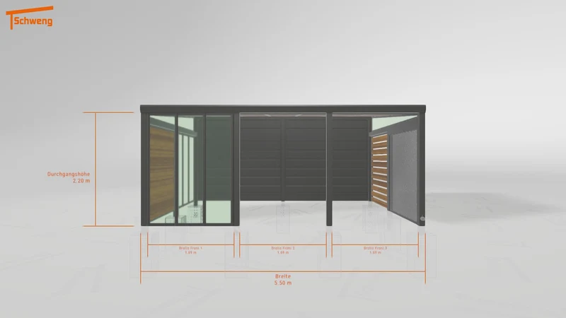 #DE Schweng Terrassenüberdachung S400 (ID dvngxb)