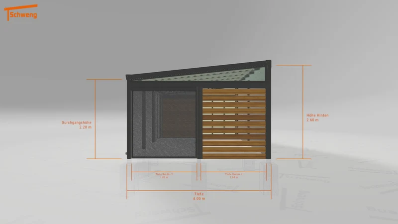 #DE Schweng Terrassenüberdachung S400 (ID dvngxb)