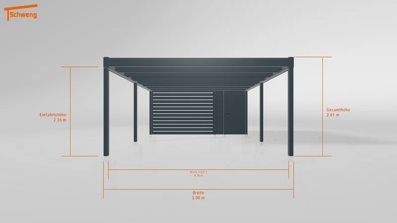 #DE Schweng Flachdachcarport C600 (ID n5mjry) #MTG