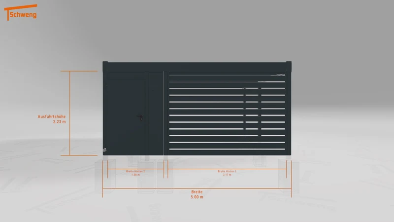 #DE Schweng Flachdachcarport C600 (ID n5mjry) #MTG