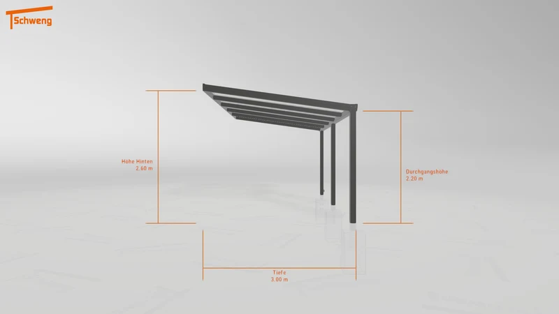 #DE Schweng Terrassenüberdachung S400 (ID n5mj95)