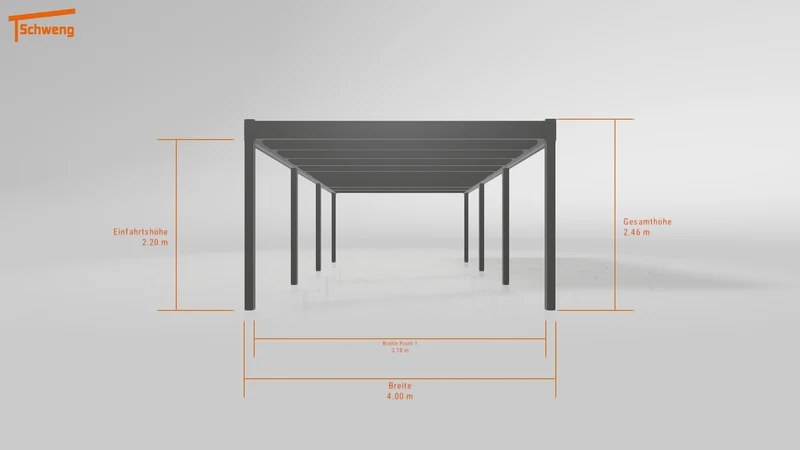 #DE Schweng Flachdachcarport C600+ (ID 33jx9y) #MTG