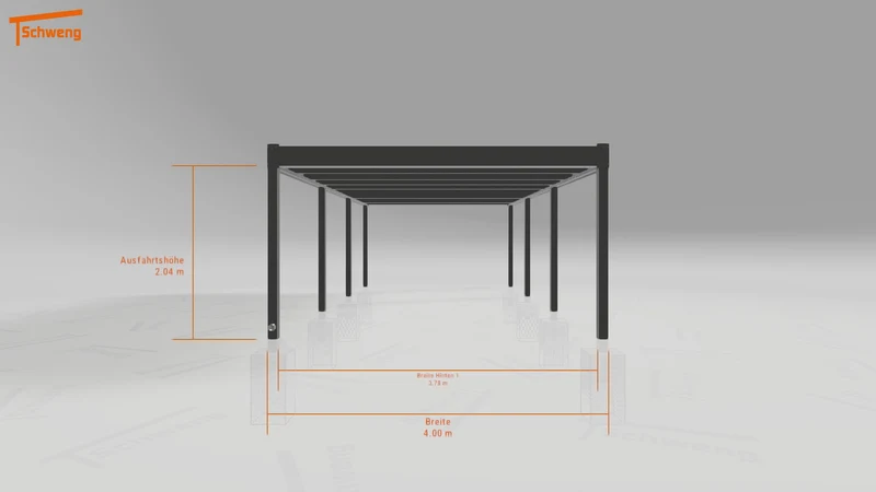 #DE Schweng Flachdachcarport C600+ (ID 33jx9y) #MTG