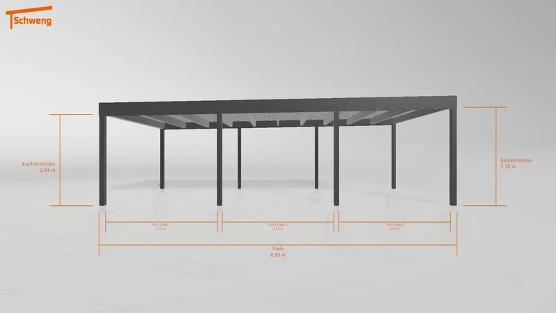 #DE Schweng Flachdachcarport C600+ (ID 33jx9y) #MTG