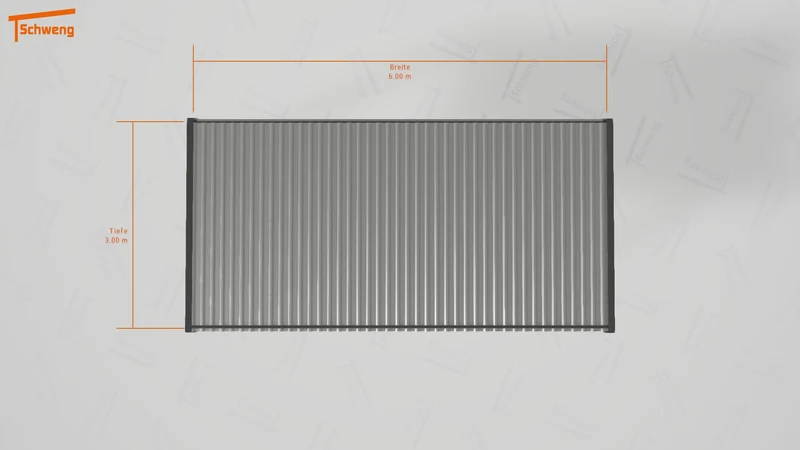 #DE Schweng Flachdachcarport C600 (ID mj28jv)