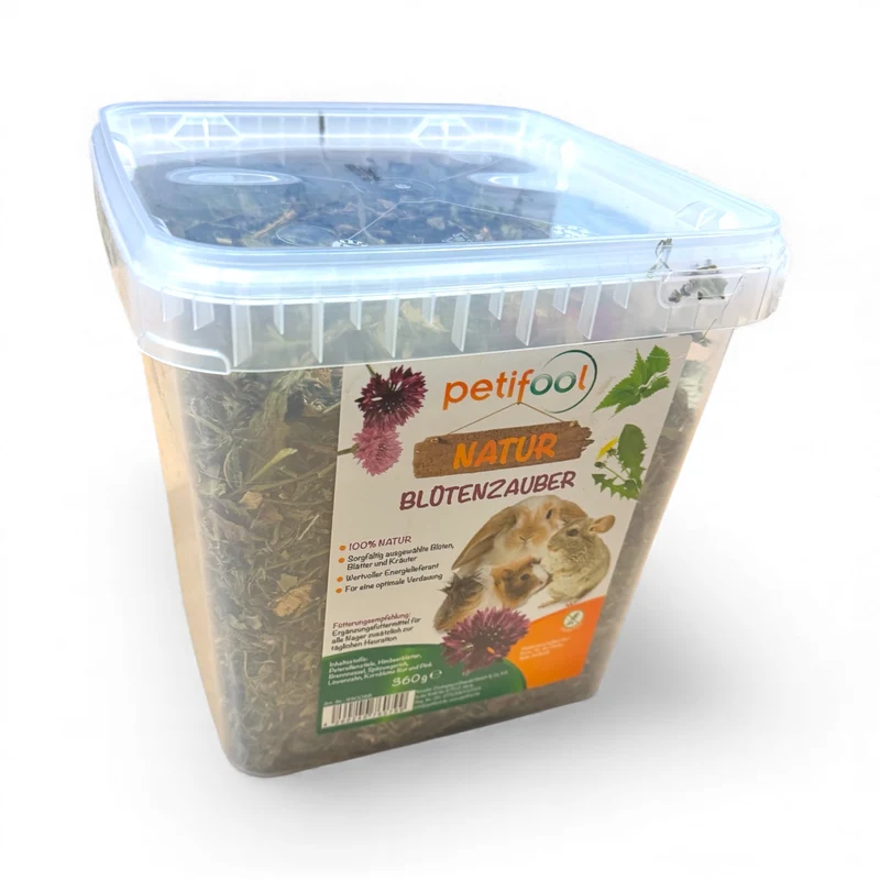 Blütenzauber – Ergänzungsfutter mit Blüten und Kräutern