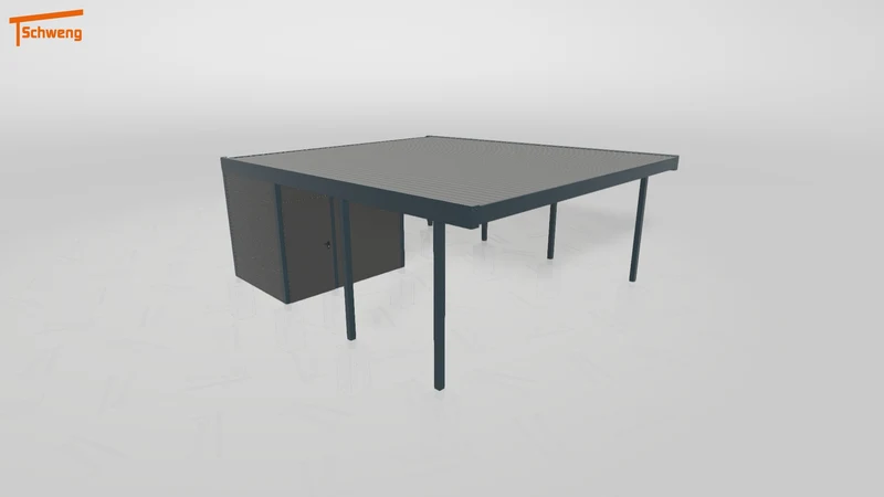 #DE Schweng Flachdachcarport C600+ (ID x78rkd)