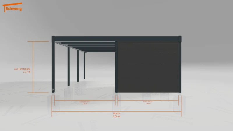 #DE Schweng Flachdachcarport C600+ (ID x78rkd)