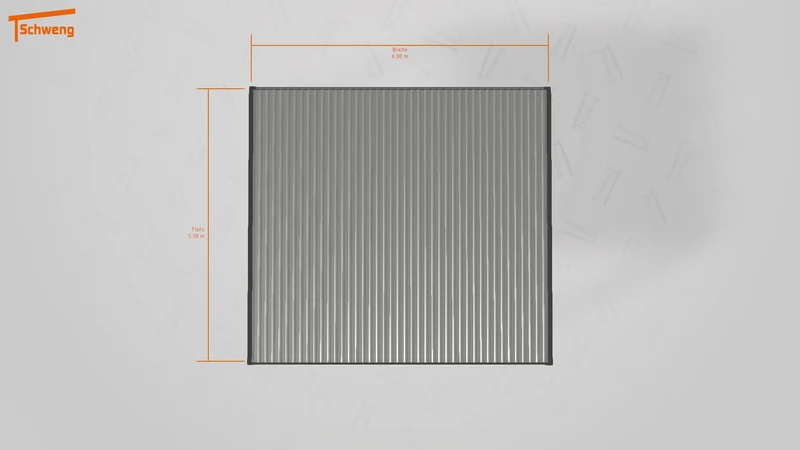 #DE Schweng Flachdachcarport C600 (ID ygj497)