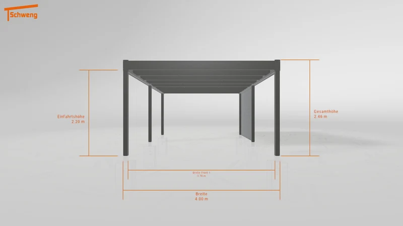 #DE Schweng Flachdachcarport C600 (ID pbpz28) #MTG