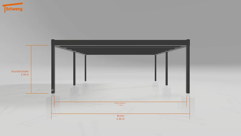 #DE Schweng Flachdachcarport C600 (ID n5mjz3) #MTG