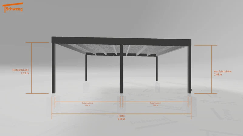 #DE Schweng Flachdachcarport C600 (ID n5mjz3) #MTG