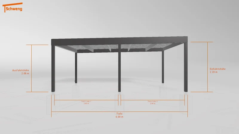 #DE Schweng Flachdachcarport C600 (ID 42wbwv) #MTG