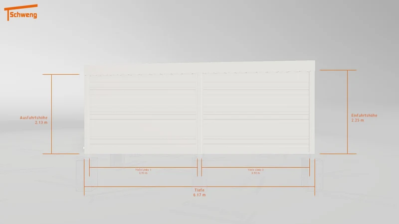 #DE Schweng Flachdachcarport C600+ (ID g75w5b) #MTG
