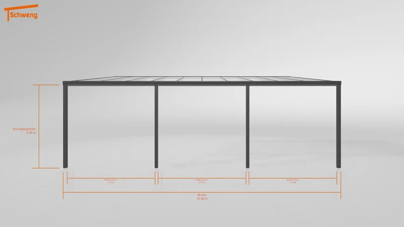 #CH Schweng Pultdachcarport S400 (ID qdv42v)