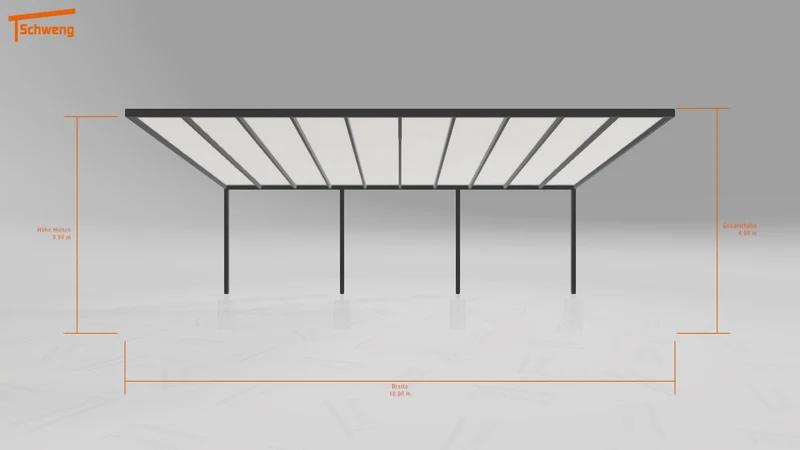 #CH Schweng Pultdachcarport S400 (ID qdv42v)