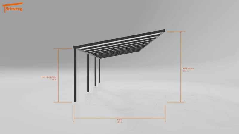 #CH Schweng Pultdachcarport S400 (ID qdv42v)