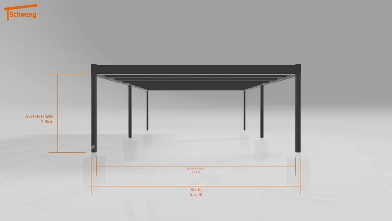 #DE Schweng Flachdachcarport C600 (ID ygj7vb) #MTG