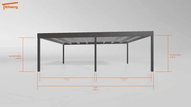 #DE Schweng Flachdachcarport C600 (ID ygj7vb) #MTG