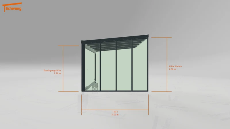 #AT Schweng Terrassenüberdachung S400 (ID bkpj4b)