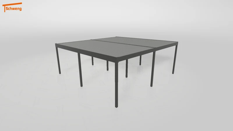 #DE Schweng Flachdachcarport C600+ (ID 2q8b8y)
