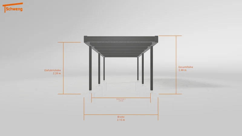 #DE Schweng Flachdachcarport C600 (ID 33jmx9) #MTG